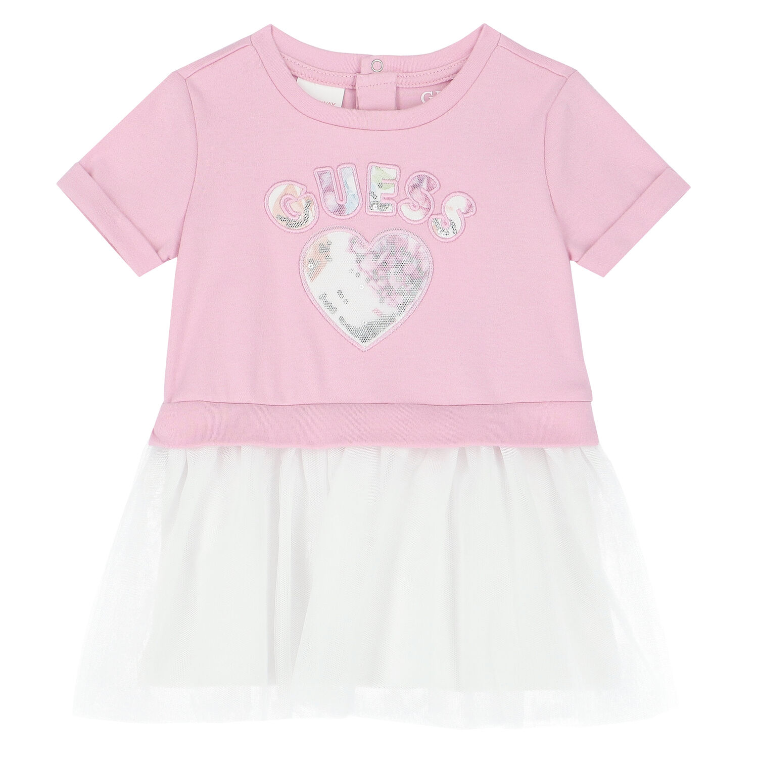 طقم ليغينز بنات باللون الوردى والابيض, 1, hi-res