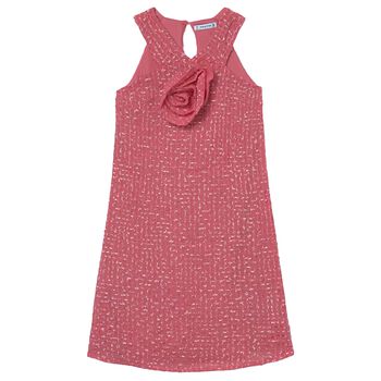 Girls Pink Flower Dress