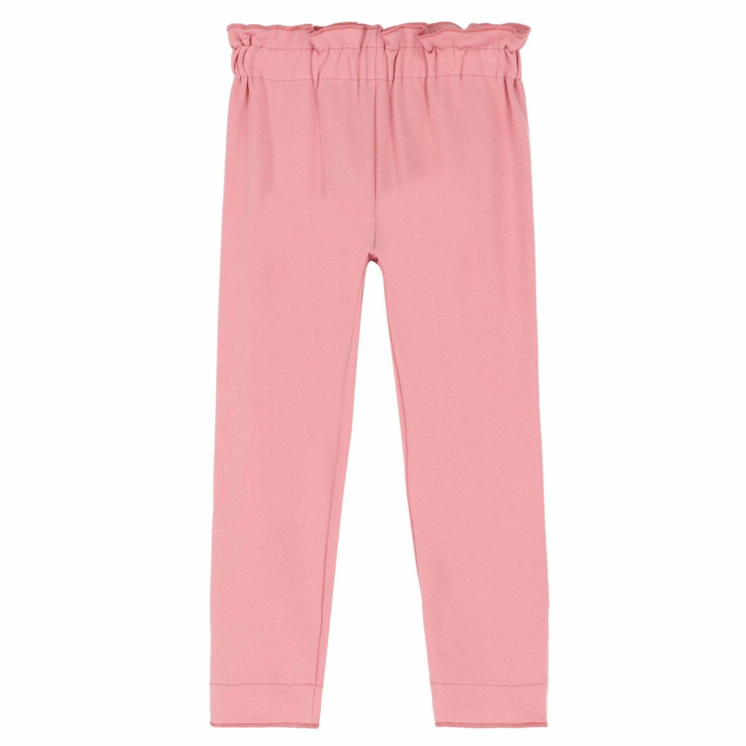 Girls Pink Cotton Trousers, 1, hi-res image number null