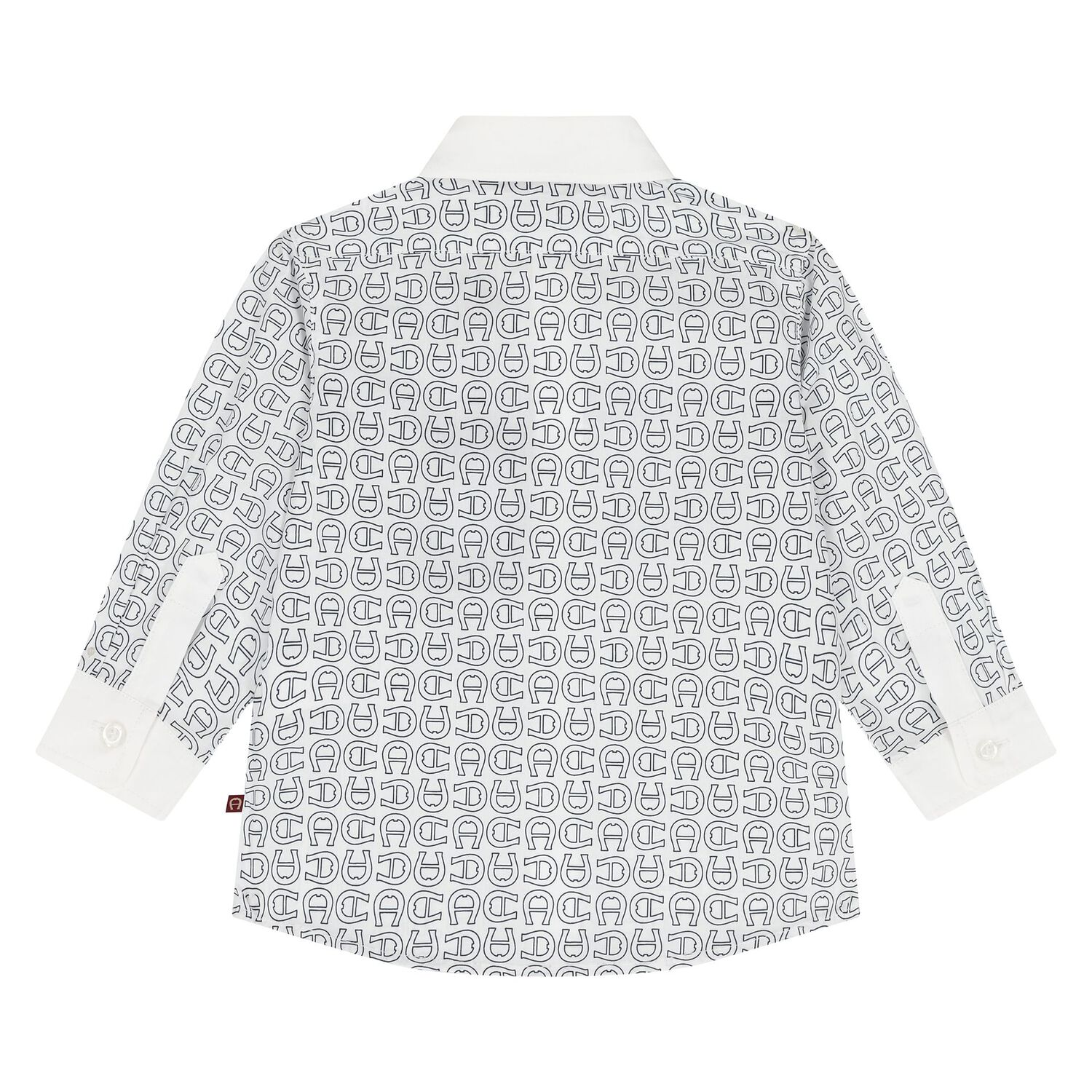 قميص بشعار باللون أبيض وأسود للأولاد , 1, hi-res