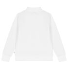 Boys White Logo Sweatshirt, 2, hi-res