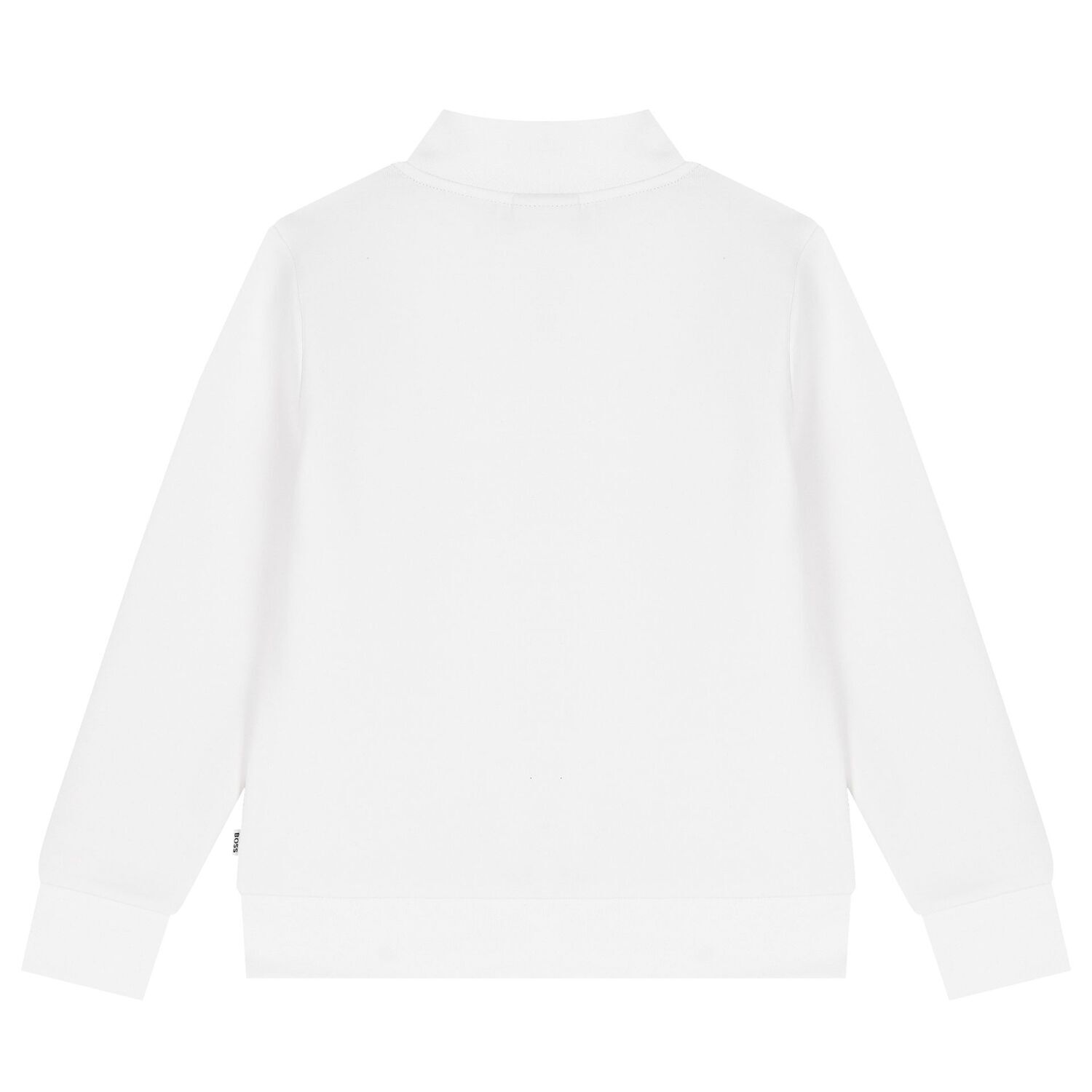 Boys White Logo Sweatshirt, 2, hi-res