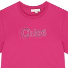 Girls Pink Logo T-Shirt, 2, hi-res