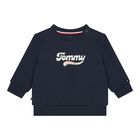 بدلة رياضية للأطفال بالشعار باللون الكحلي للأولاد, 1, hi-res