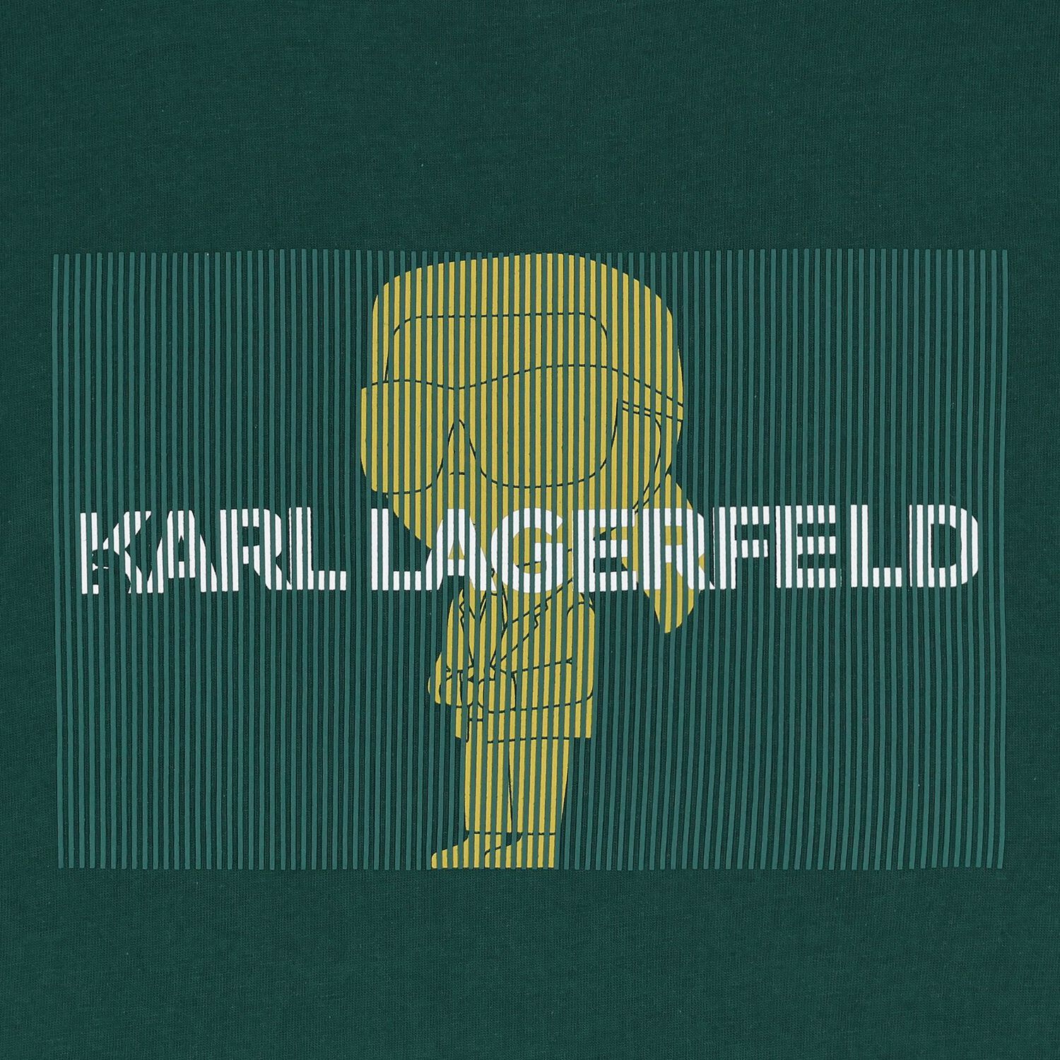 تيشيرت أولاد بالشعار باللون الأخضر, 1, hi-res