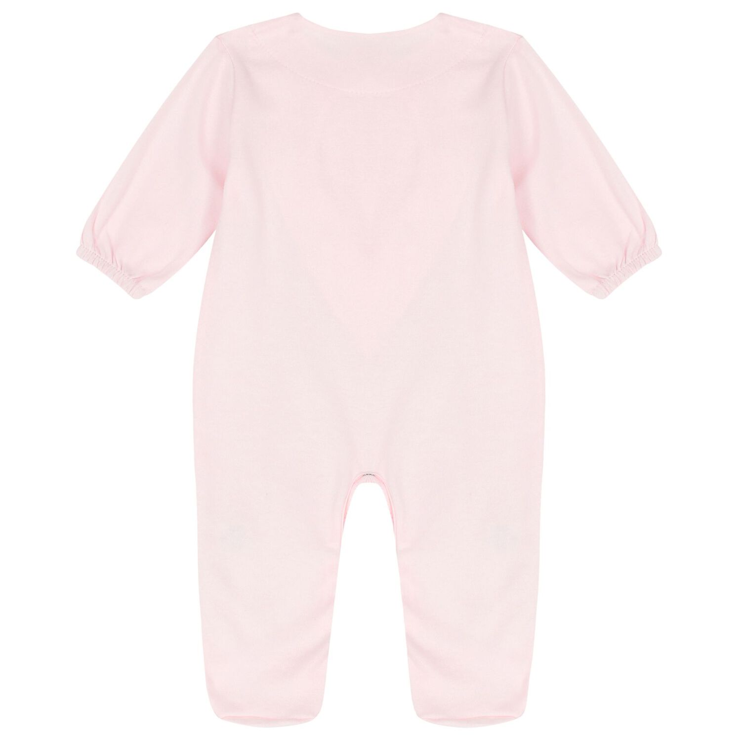 Baby Girls Pink Flower Babygrow, 1, hi-res