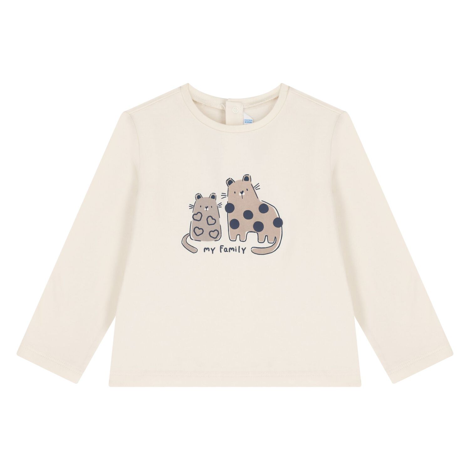 طقم ليجنز من 3 قطع للبنات الصغار، عاجي، أزرق داكن ورمادي, 1, hi-res