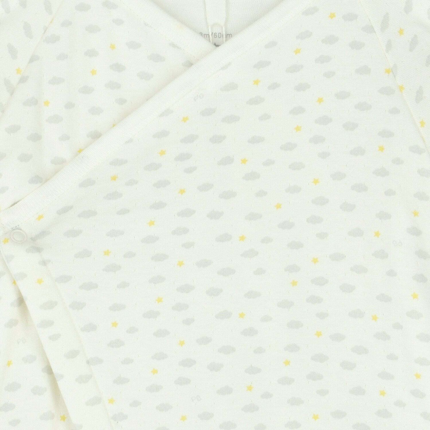 افرول قطنى بطبعة السحاب باللون العاجى , 1, hi-res image number null