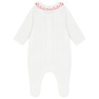 افرول بنات بططبعه ورود باللون  العاجى , 1, hi-res