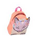 Girls Pink Cat & Sequin Backpack, 1, hi-res