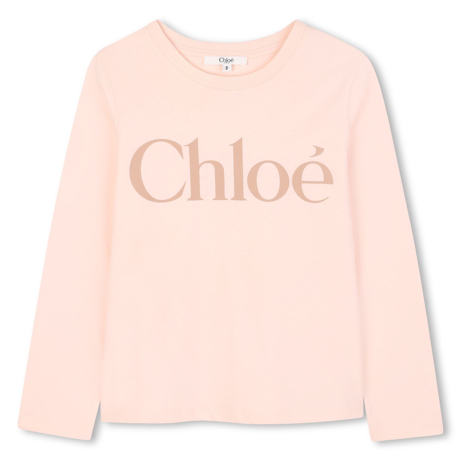 Girls Pink Logo Long Sleeve Top, 1, hi-res image number null