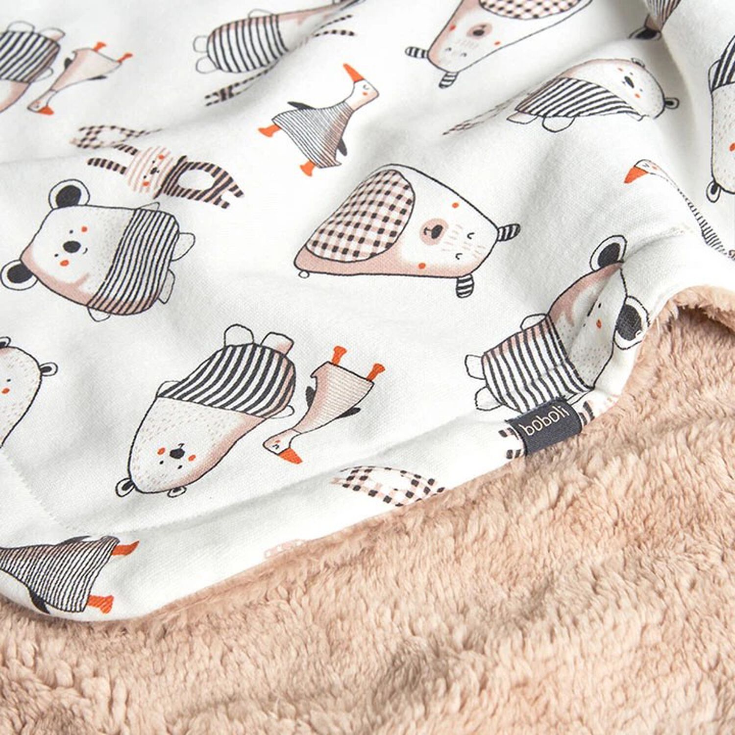 بطانية باللون البيج والعاجي للاطفال, 1, hi-res