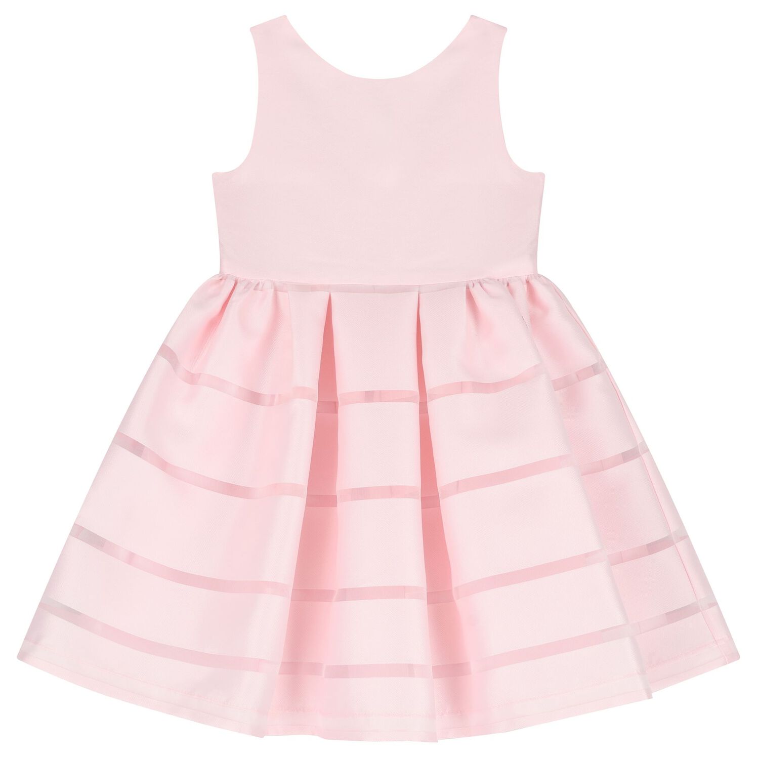 Girls Pink Satin Twill Dress Set, 1, hi-res image number null