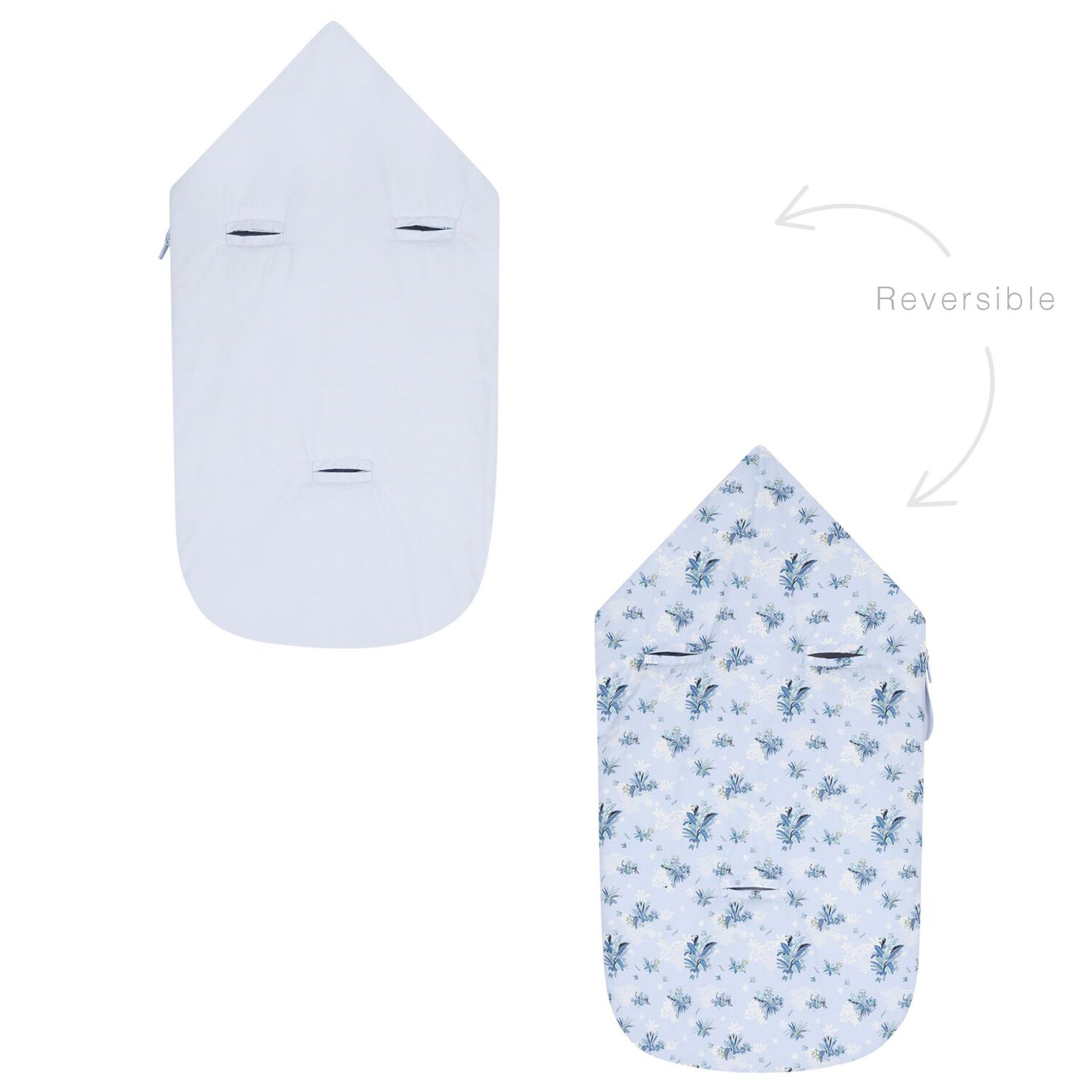 Blue Logo Reversible Baby Nest, 2, hi-res