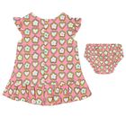 Girls Pink Flowers Dress Set, 1, hi-res