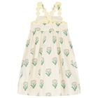 Girls Ivory Daisy Dress, 1, hi-res