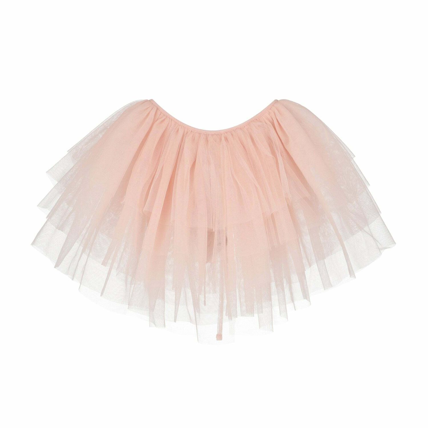 Girls Pink Tulle Cape, 1, hi-res