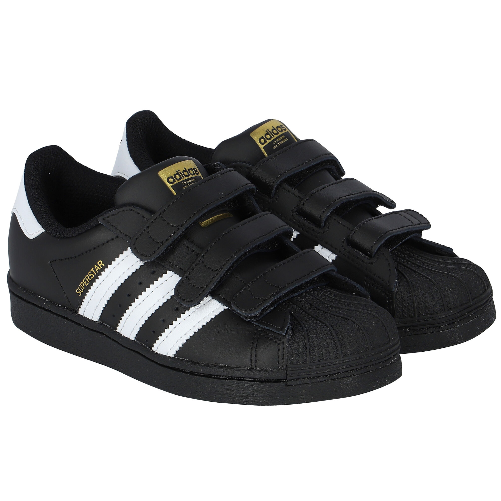 adidas Originals Boys Black Superstar Trainers Junior Couture QA
