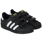 Black Superstar Trainers, 1, hi-res