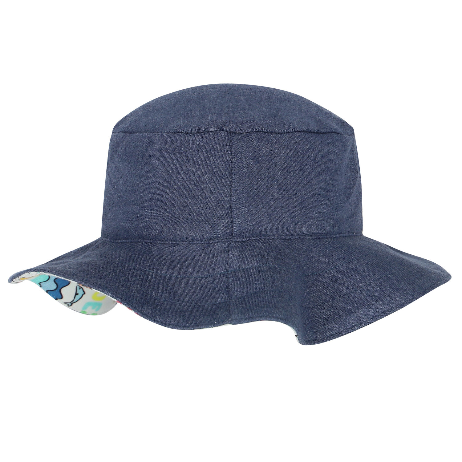 Blue & White Reversible Logo Hat, 1, hi-res