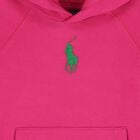 Girls Pink Logo Hooded Top, 1, hi-res