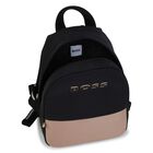 Younger Boys Black & Beige Logo Backpack ( 27CM ), 1, hi-res