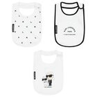 White Ikonik Logo Baby Bibs (3-Pack), 1, hi-res