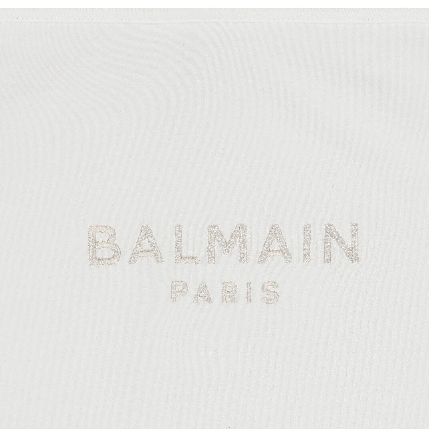 White & Gold Logo Baby Blanket, 1, hi-res