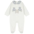 Baby Boys Ivory Teddy Bear Babygrow, 1, hi-res