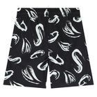 Boys Black Logo Shorts, 2, hi-res