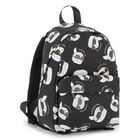 Boys Black Logo Ikonik Karl Backpack, 1, hi-res