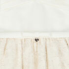 Younger Girls Ivory Organza Dress, 1, hi-res