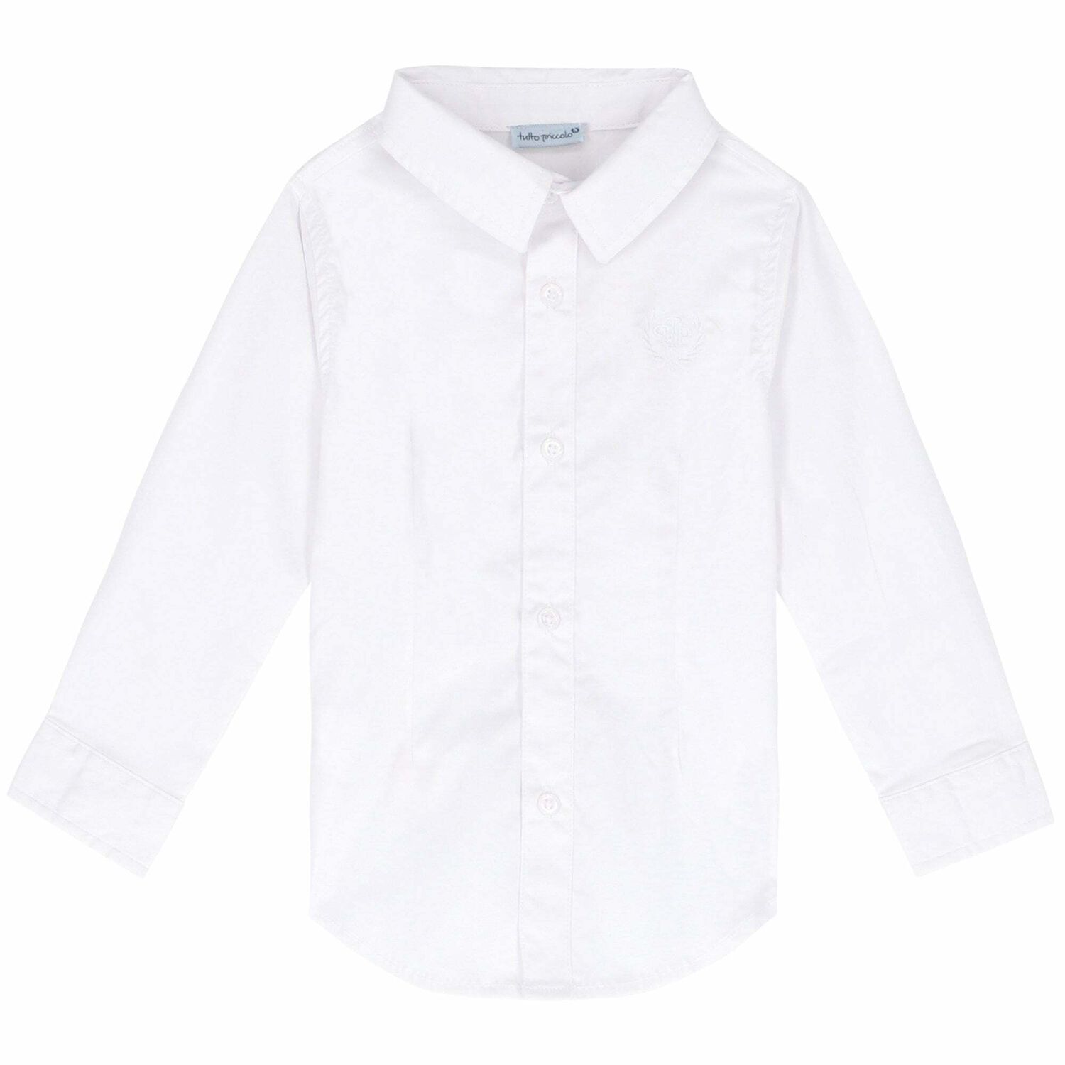 Boys White Long Sleeved Shirt, 1, hi-res image number null