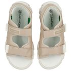 Boys Beige Logo Sandals, 1, hi-res
