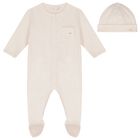 Baby Girls Pink Logo Babygrow Gift Set, 1, hi-res