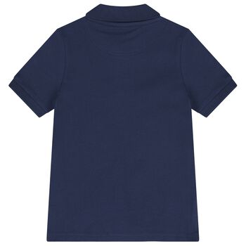 قميص بولو بشعار للأولاد من ماركة ميني مي باللون الأزرق الداكن 