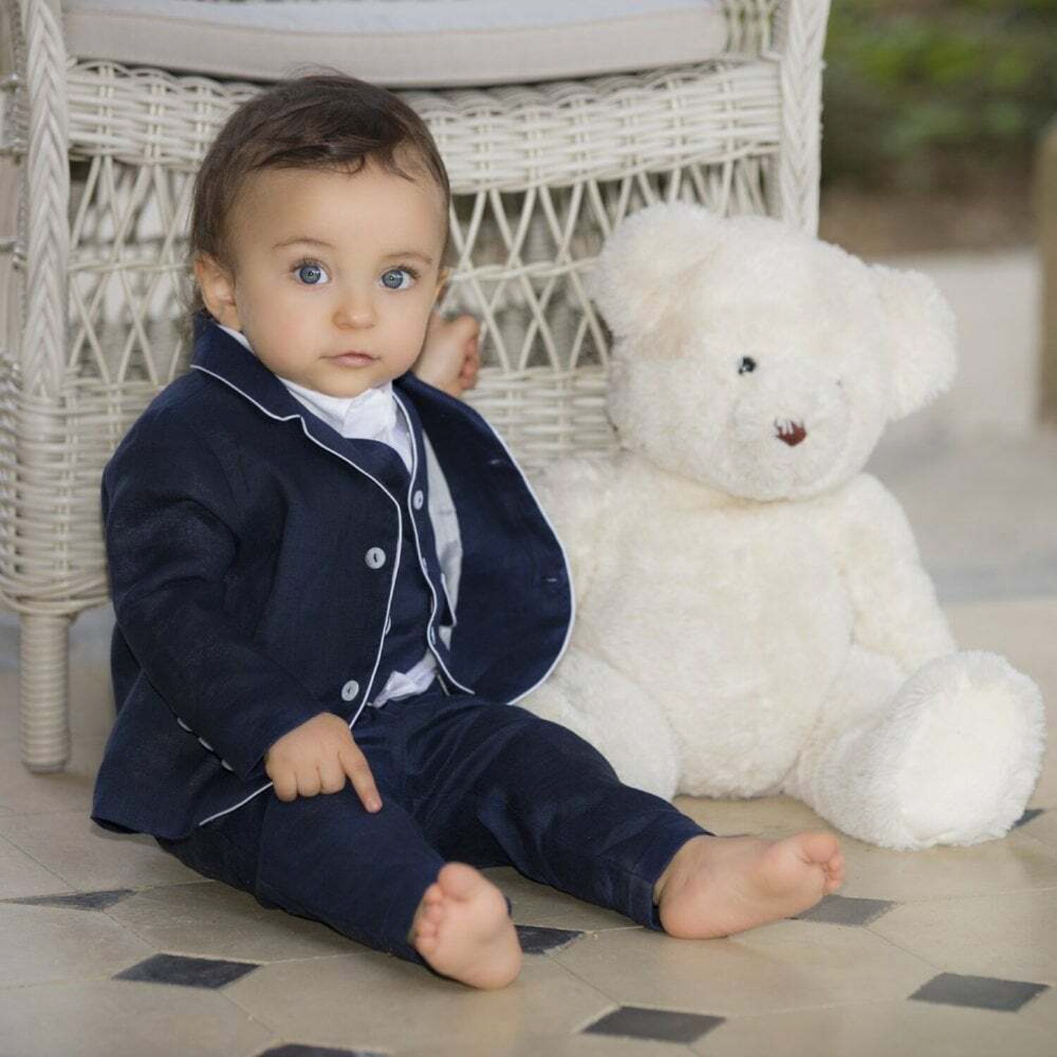 Boys Navy Blue Trousers, 1, hi-res image number null