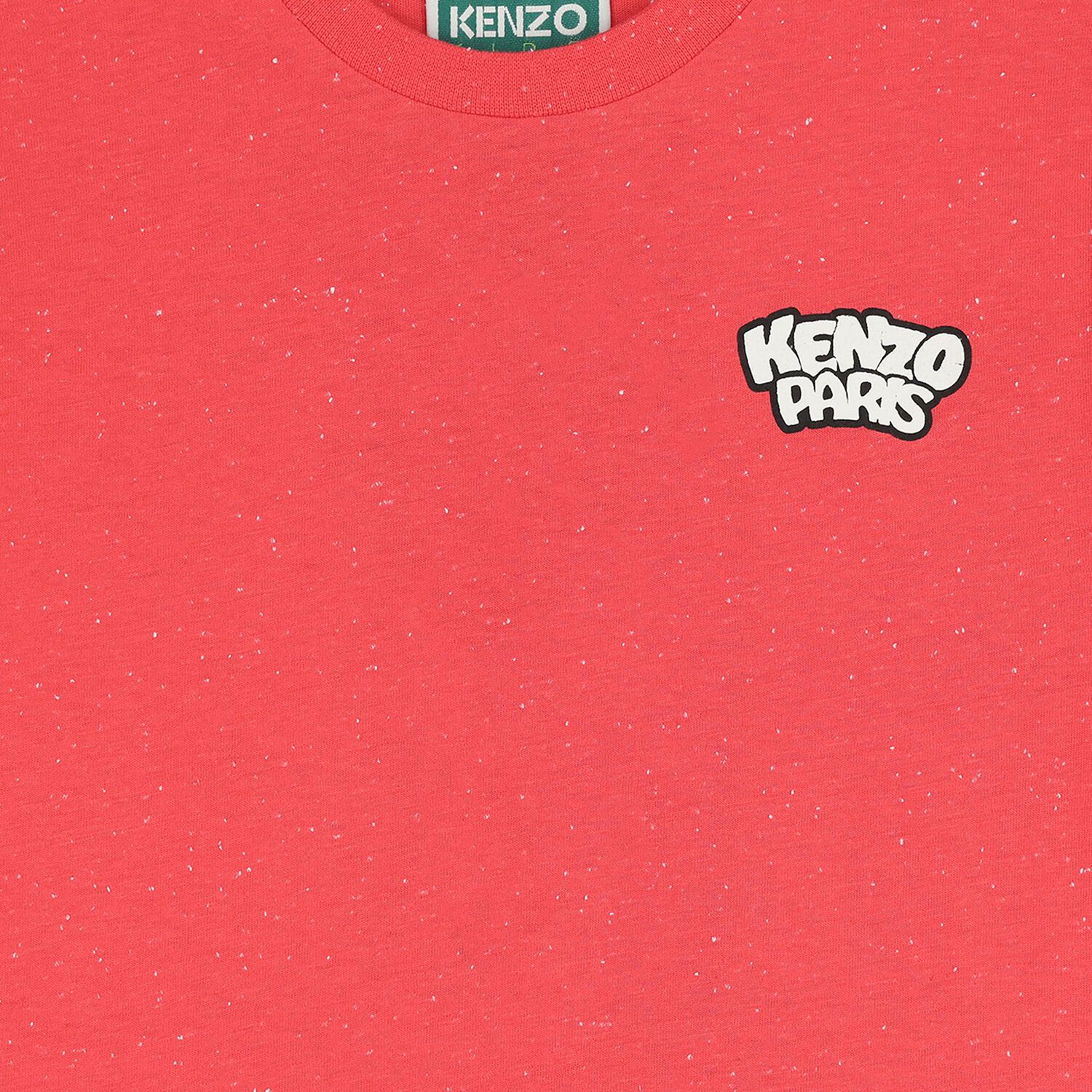 Girls Red Panda Ice Cream Logo Dress, 1, hi-res