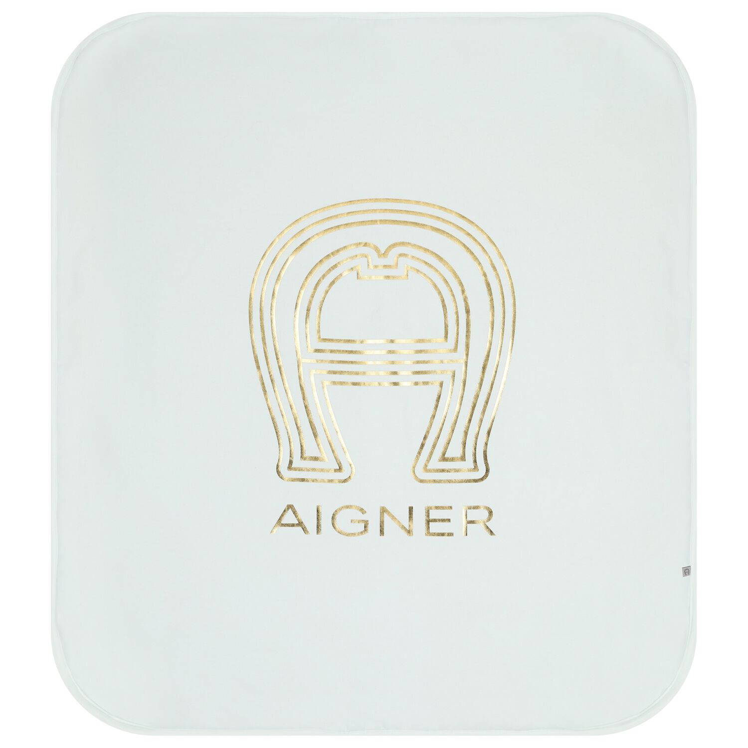 Baby Boys Blue & Gold Logo Baby Blanket, 2, hi-res