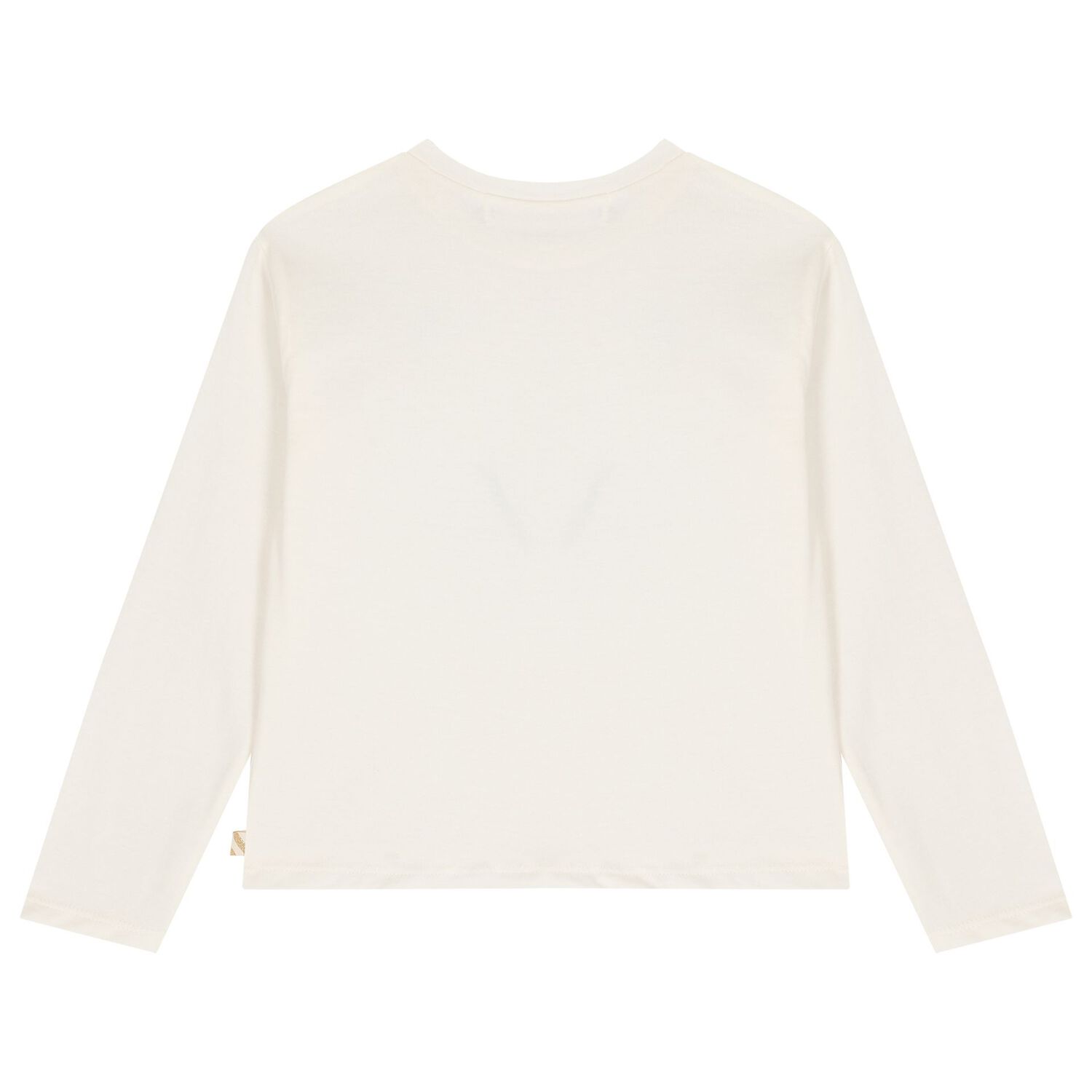Girls Ivory Embellished Butterflies Sequin Long Sleeve Top, 1, hi-res