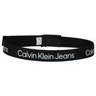 حزام أولاد بالشعار باللون الأسود, 1, hi-res