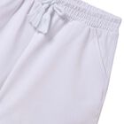 طقم شورت بنات بالشعار باللون الابيض, 1, hi-res