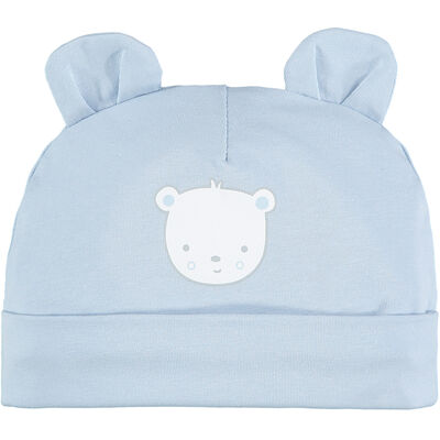 Baby Boys Blue Teddy Hat