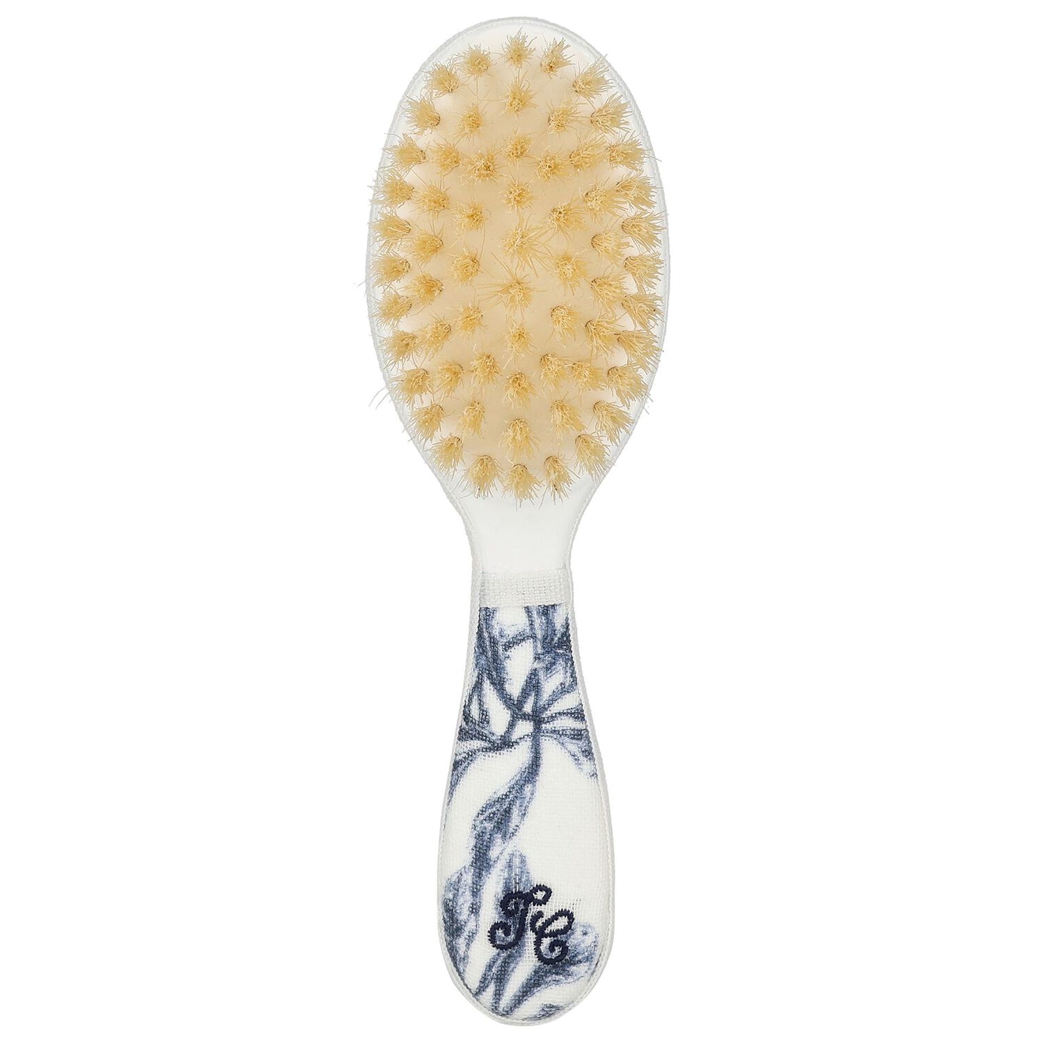 Baby Boys Ivory & Blue Toile de Jouy Brush & Comb Set, 1, hi-res