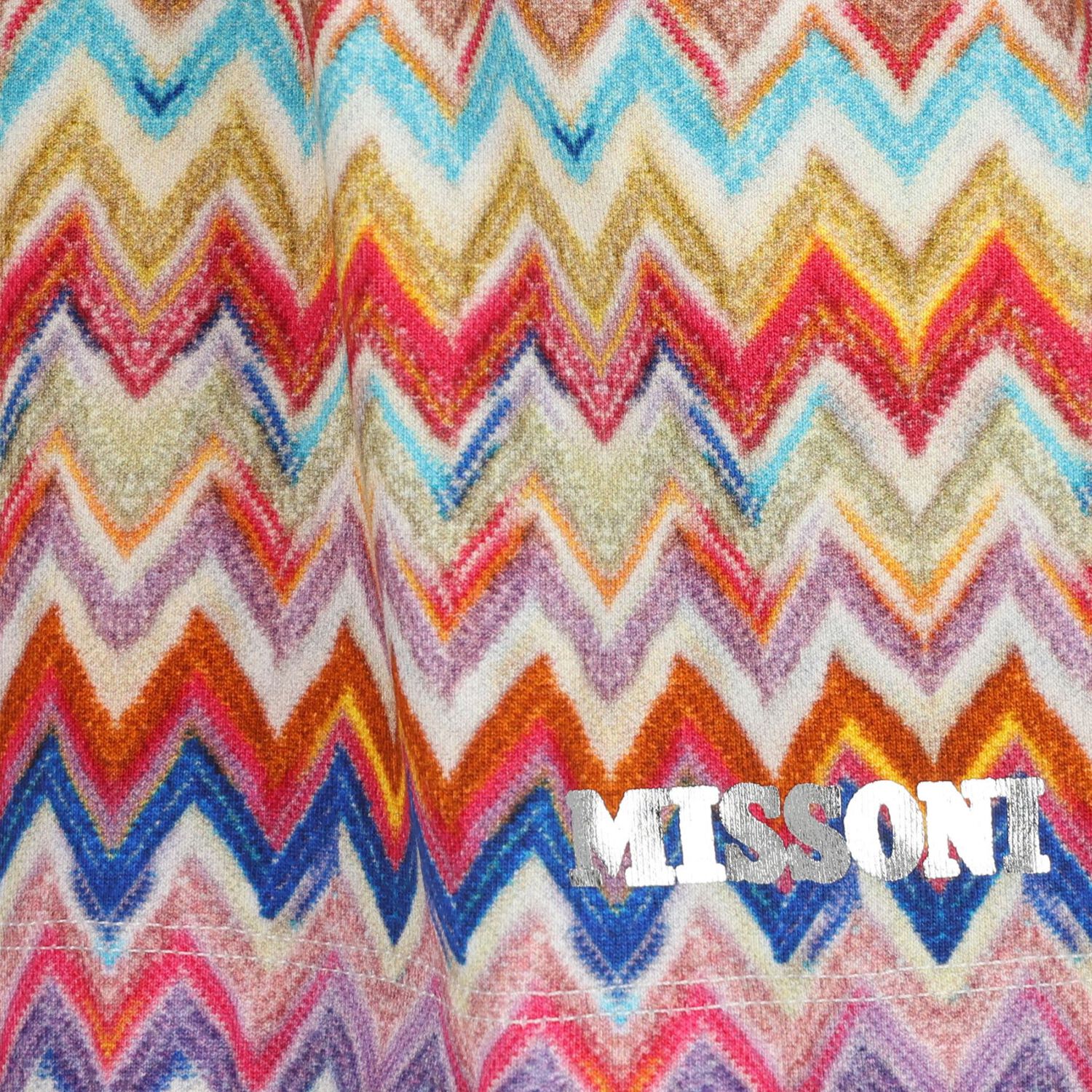 فستان للبنات متعدد الألوان بشعار متعرج, 2, hi-res