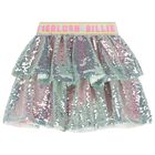 Girls Pink Sequin Iridescent Skirt, 1, hi-res