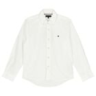 Boys White Logo Shirt, 1, hi-res