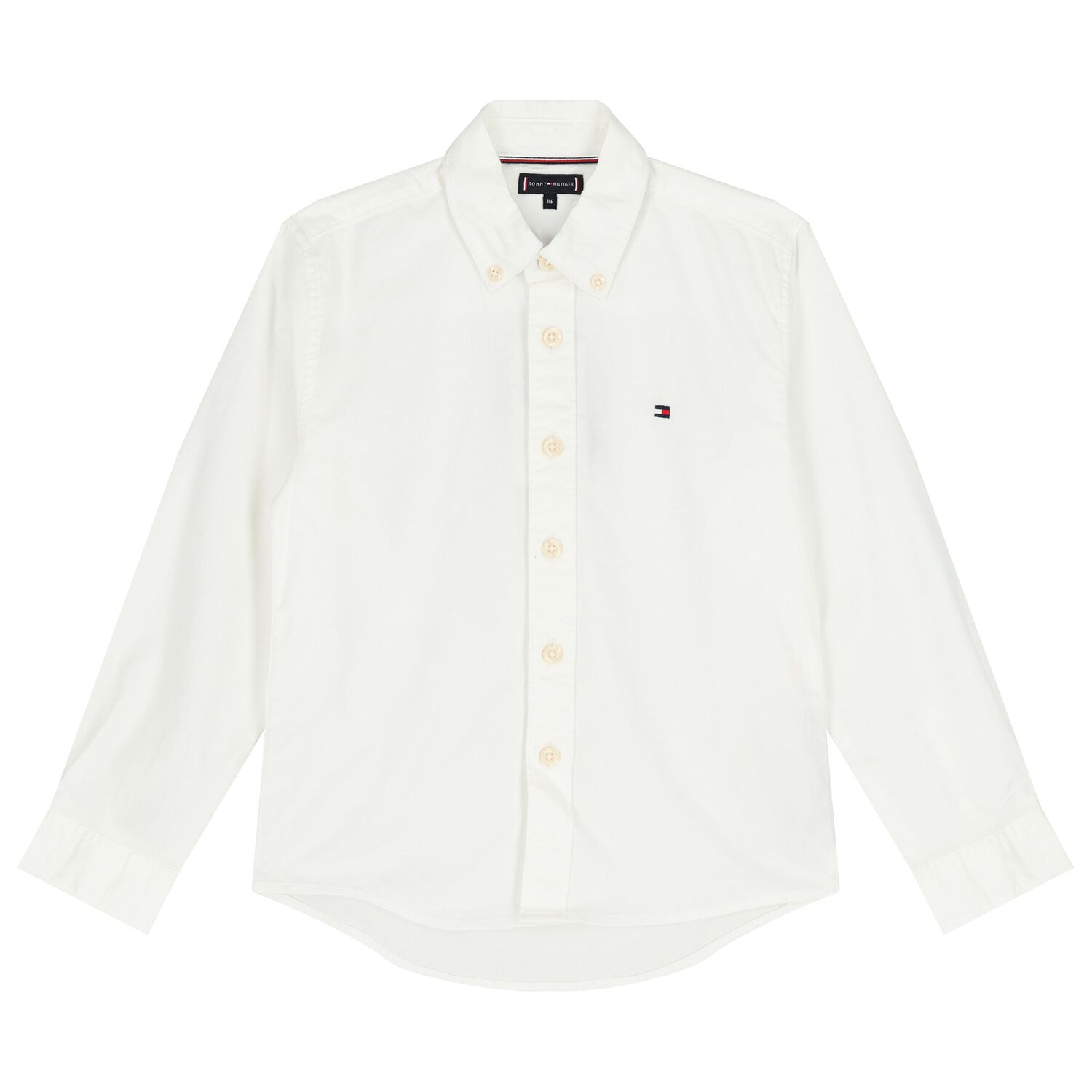 Boys White Logo Shirt, 1, hi-res