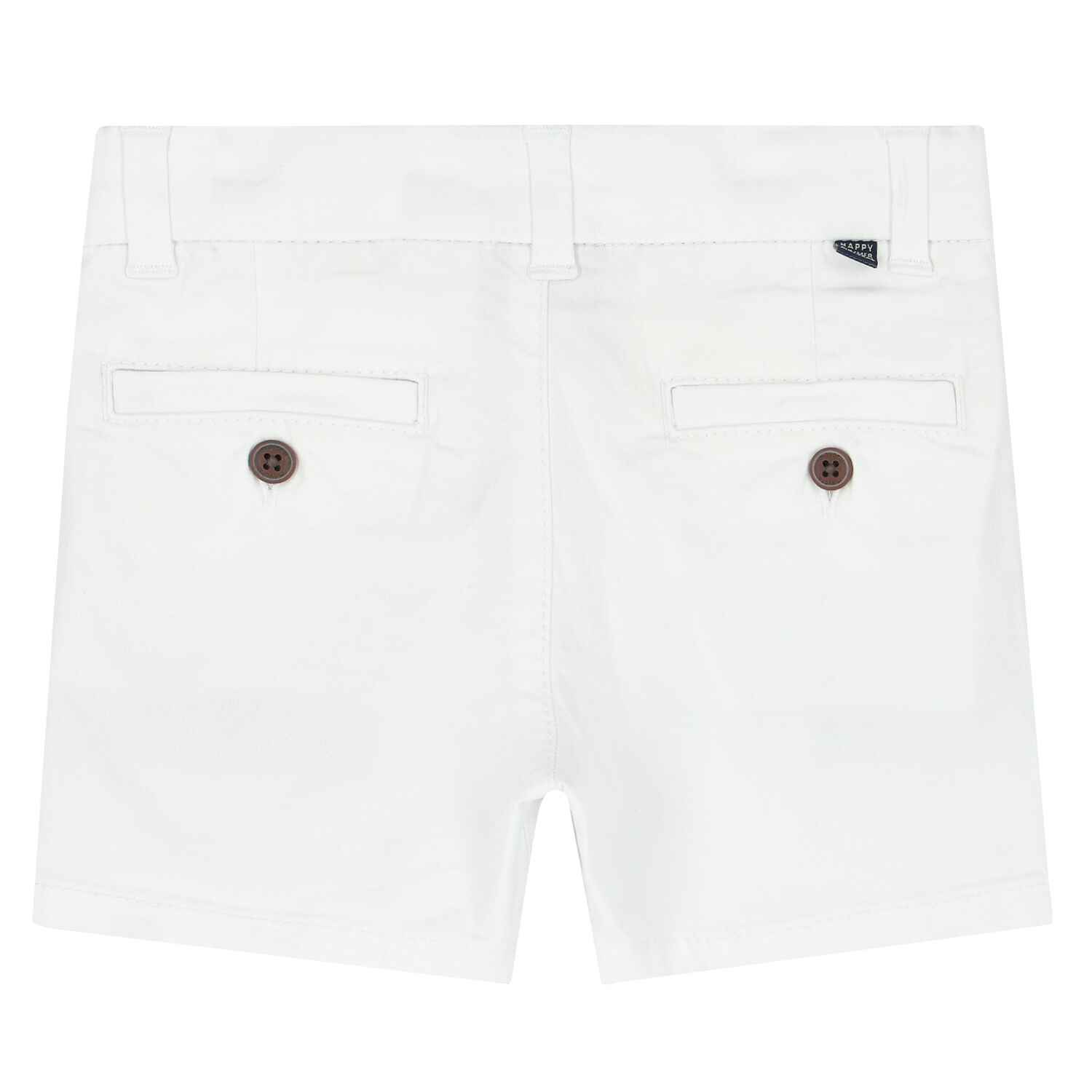 Younger Boys White Bermuda Shorts, 2, hi-res