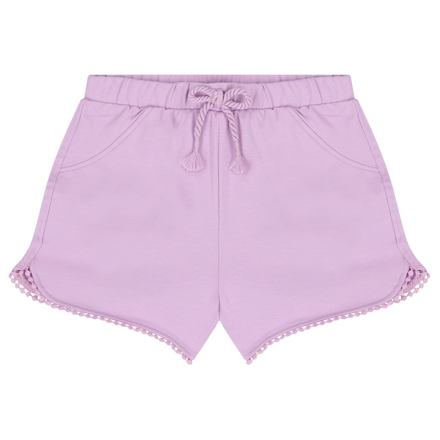 Younger Girls Lilac Shorts, 3, hi-res